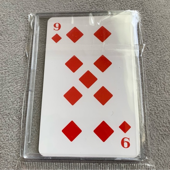 Prada Designer Beauty Black Playing Card in a Case the 9 of Diamonds NIB - Picture 7 of 11